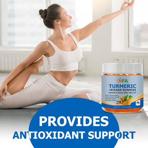 Best Selling Turmeric Ginger Gummies with Turmeric Pineapple Extract Immune System Support and Joint Healthy Maintenance Candy - Product Image 5