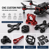Servicio de Mecanizado CNC Personalizado de Piezas de Plástico ABS, Piezas de Plástico para Drones, Mecanizado CNC