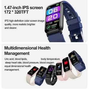 Montre connectée sportive TK72 en gros, bracelet intelligent de 1,47 pouce avec suivi de la santé, de l'oxygène sanguin et de la température corporelle - Product Image 2