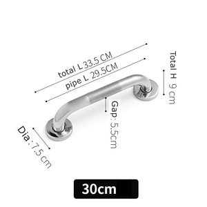 Wholesale 304 Stainless Steel Bathroom Safety <strong>Handle</strong> for <strong>Bathtubs</strong> and Shower Hand Rail Metal Toilet Armrest for the Elderly - Product Image 2