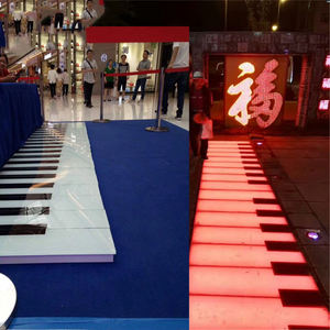 Équipement de scène Plancher Piano Pied Induction Numérique Brique Lumières de Scène Patio Notes de Musique Couleur Lampe Souterraine - Product Image 4