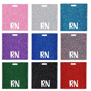 ที่กําหนดเองอะคริลิคป้ายทางการแพทย์BuddyกับGlitter DIYป้ายผู้ถือRN Registeredพยาบาลอุปกรณ์เสริมสํานักงานตกแต่งทุกวัน - Product Image 1