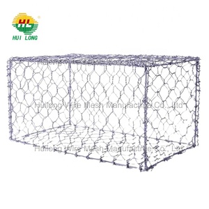 Ngoài trời hình lục giác lỗ hình dạng gabion đá giỏ tường với bìa vườn xoắn ốc dây lưới Hộp Hàn gabion đá Tường Lồng - Product Image 1