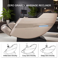 Fauteuil de massage intelligent 5D Shiatsu à gravité zéro en cuir PU, avec compresse chaude, pliable, de luxe, musique IA, pour le corps et la taille - Nouveauté 2026 - Vente Flash