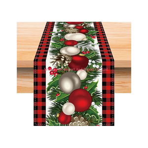 Vente en gros <span class=keywords><strong>de</strong></span> nouveaux arbres <span class=keywords><strong>de</strong></span> Noël <span class=keywords><strong>chemin</strong></span> <span class=keywords><strong>de</strong></span> <span class=keywords><strong>table</strong></span> saisonnier vacances d'hiver cuisine <span class=keywords><strong>table</strong></span> à manger déco - Product Image 1