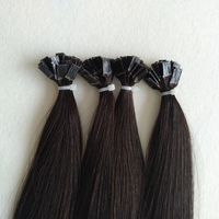 Alibaba Express Venta al por Mayor de Cabello Humano Virgen Remy Extensiones de Cabello Pre-Adheridas con Punta Plana Productos para el Cabello