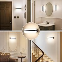 Design moderne, matériau PC, extérieur/intérieur, 20W, IP65, étanche, éclairage vers le haut et vers le bas