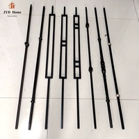 JYD – balbustes en fer forgé creux de 1/2x44 pouces, recouverts de poudre, pour la décoration intérieure des escaliers, série Aalto, broches en métal, offre spéciale