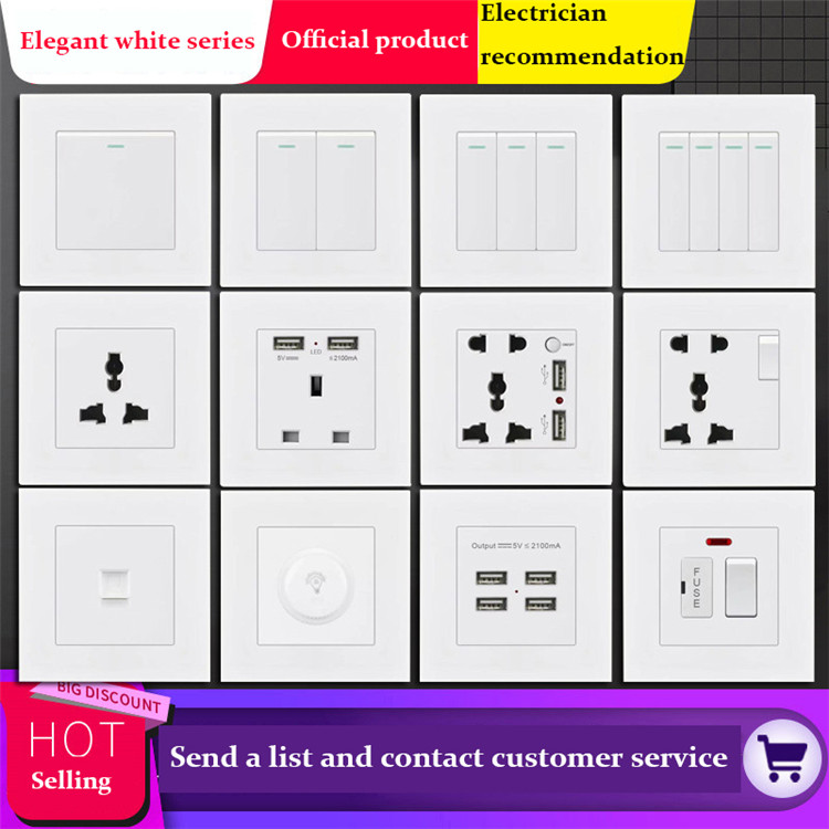 13A 86 single UK standard wall plug Hong Kong-style Macau socket a 3 pins wall mount switch power plug