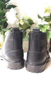 Botas Tácticas de Combate HBAP01, Botas de Tobillo de Cuero de Grano Completo, Antipinchazos, Botas Tácticas Resistentes, Suela de Goma Antideslizante - Product Image 3