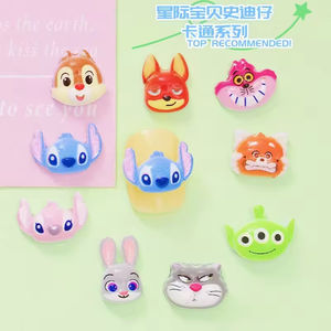 Japonés Kawaii Y2k Mini ardillas mapaches tres ojos Aliens Evil Cats Nail Art Charms Diy <span class=keywords><strong>bailarina</strong></span> redondeada decoración de uñas - Product Image 5