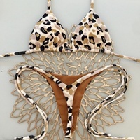Nieuw ontwerp sexy dames fruitprint spandex/nylon bikini 2-delige badpak set niet-toxische strandkleding bikiniset