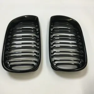 OEM suku cadang otomotif lainnya Bumper jaring hitam mengkilap cetakan injeksi kisi mobil berlaku untuk layanan cetakan BMW E46