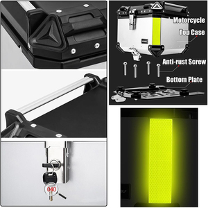 Baúl Trasero para Motocicleta, Caja Superior de 45L, Aleación de Aluminio, Gran Capacidad, Portaequipajes Trasero, Caja de Entrega, Caja de Almacenamiento para Motocicleta - Product Image 5