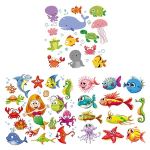 Parches de transferencia térmica de hierro al por mayor con el encantador logotipo animal del océano para <span class=keywords><strong>ropa</strong></span> de niños - Product Image 1