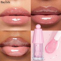 Nouveau Chaud Clair Champignon Forme Huile À Lèvres Cristal Gelée Vegan Hydratant Repulpant Brillant À Lèvres Sexy Lip Glow Huile Maquillage En Vrac Cosmétique