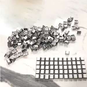 Gaojie custom 3D printed cnc machined anodized e-coated aluminum 6063 keycaps cnc mechanical keyboard