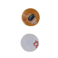 Mini etiqueta adhesiva NFC de 10mm de diámetro, etiqueta RFID Flexible para gestión de suministros médicos, ISO/IEC14443A, NFC Forum 2