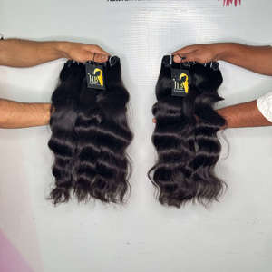 Extensions de cheveux naturels brésiliens, tissage de cheveux indiens ondulés, raides et bouclés, mèches de cheveux humains bruts - Product Image 2