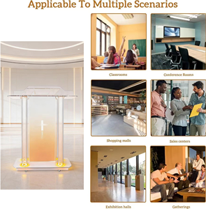 Podio de Acrílico Transparente Moderno <span class=keywords><strong>para</strong></span> Iglesia, Escuela, Hotel, Hogar, Bar - Precio de Fábrica - Product Image 2