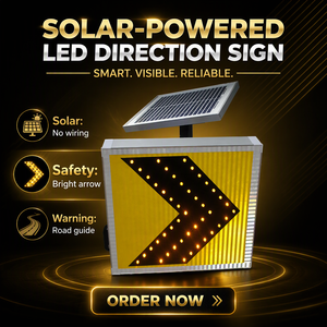 Segnale Stradale a Energia Solare con LED di Avvertimento per Parcheggio, Produzione di Fabbrica - Product Image 5