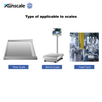Báscula Industrial de Banco KUNSCALE YK-K18 50x60cm con Impresora de Etiquetas, Carcasa de Acero Inoxidable, Precisión de 0.001g, Pantalla LED