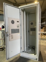 Gabinete exterior de telecomunicaciones personalizado NEMA, caja de control de acero inoxidable resistente al agua, a prueba de polvo, IP67, 16U, 18U, 22U, 27U, 2017