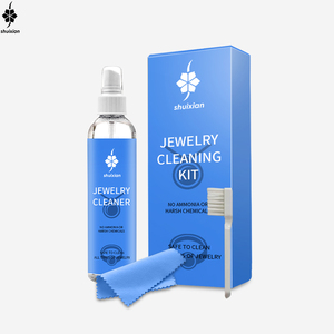 Private label Jewelry Diamond Cleaner Liquid Jewelry Cleaning Spray Tool Kit For Gold, Sterling Silver, Diamond Cleaner