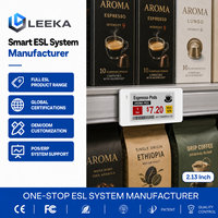 LEEKA Fabricante de ESL, Sistema EAS Inalámbrico con Logotipo Personalizado, Etiquetas Electrónicas WiFi, Etiqueta de Precio Digital con Tinta Electrónica de 2.13 Pulgadas