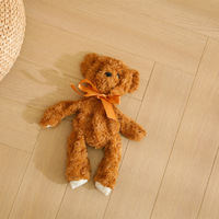 Vente en gros 35cm peau d'ours en peluche bébé jouets non rembourrés ours en peluche sans fermeture à glissière