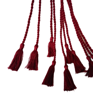Nhà Sản Xuất Cung Cấp Xoắn Tua Vẽ Dây Rượu Vang Đỏ Phụ Kiện May Mặc Thanh Lịch Tua Rìa Fb003 - Product Image 2