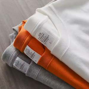 Vente en gros 100% coton T-shirts pour hommes de haute qualité à manches courtes coupe ample brodé sérigraphié Vêtements tricotés unis - Product Image 1