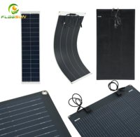 Panel Solar Flexible ETFE de Alta Eficiencia 100W 150W 200W, Módulo Solar Monocristalino 12V 24V para RV, Barco, Yate, Camping, Furgoneta, Sistema Fuera de Red
