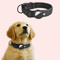 Colliers GPS intelligents de luxe pour chiens, étanches, pour grands et petits animaux, avec suivi et logo personnalisé, compatibles AirTag – Vente en gros