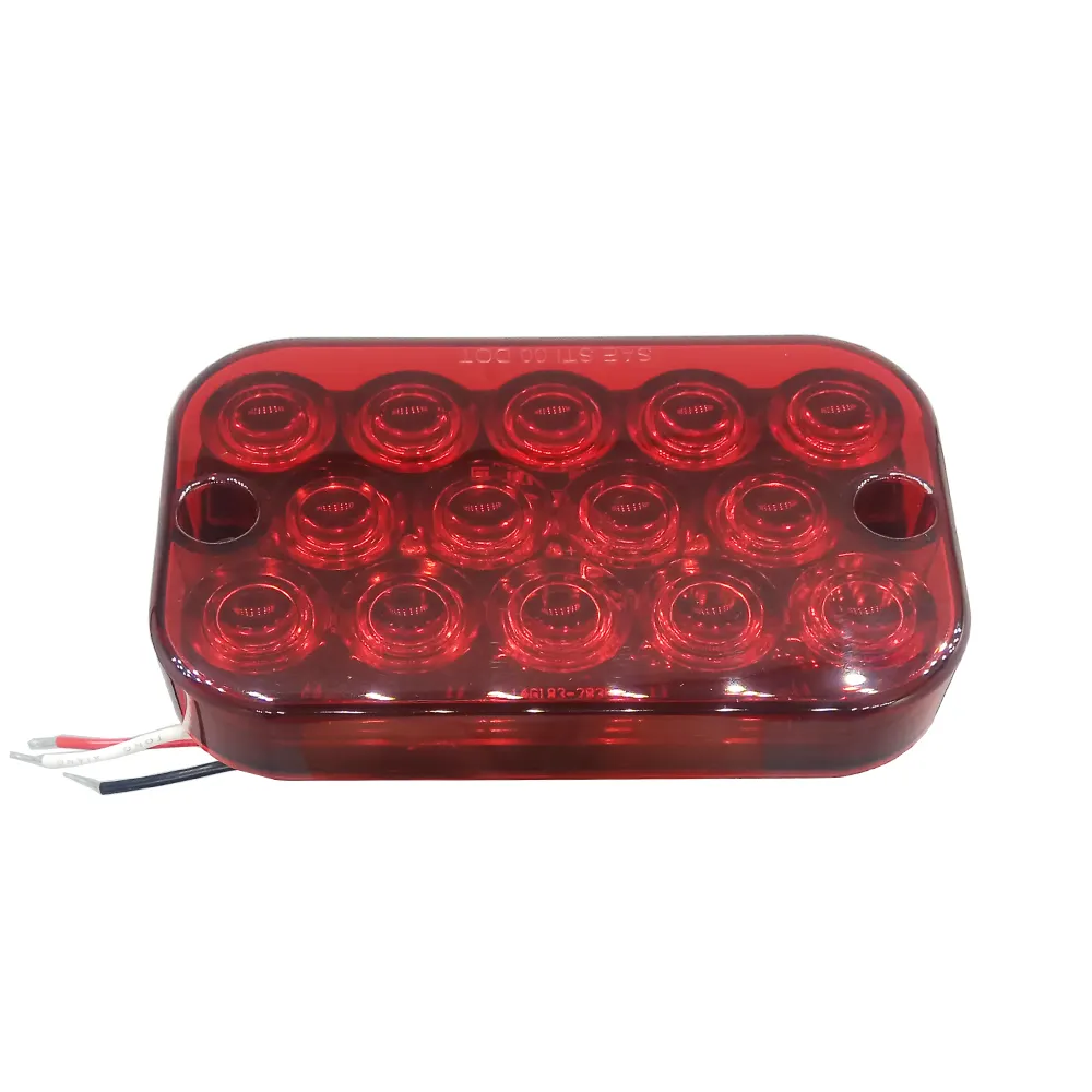 Vehicle Light LED 5" Rectangle Truck Lamps for Stop/Parking/Turn Signals/Tail Lights for Motorcycle/Truck/Trailer/Car/Caravan
