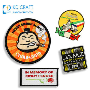 カスタムロゴ刺繍犬象野球織りバッジ空白カナダ旗蜂バスケットボール地金バッジパッチ昇華用 - Product Image 3