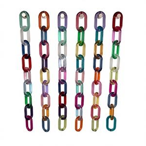 Chaîne de maillons en résine de qualité supérieure, mignonne, artistique, tendance, décoration intérieure, meilleure sculpture de mode, forme irrégulière, pièces artisanales faites à la main - Product Image 6