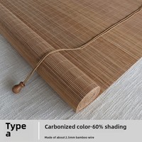 Pare-soleil chinois moderne en bambou pour ascenseur de porte Nouvelle décoration de plafond Isolation Rouleau Rideau Technique Plaine