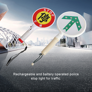 Hot <b>Sale</b> & High Quality Rechargeable Handheld Stop <b>Sign</b> with Led Lights - Product Image 1