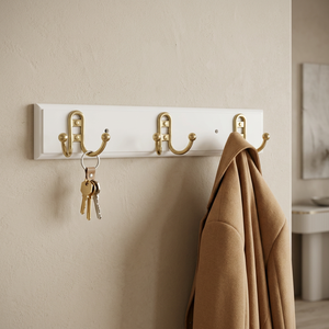 AK Brass Gold Finished Brass Metal Wall Hanger Wall <b>Hook</b> <b>Coat</b> <b>Hook</b> Kitchen Hanger <b>Decorative</b> Home Decor - Product Image 5