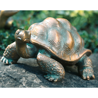 Décoration extérieure personnalisée, sculpture de tortue en bronze de grande taille pour jardin, sculpture de tortue en métal de grande taille