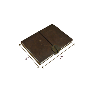 Diario de Cuero Genuino Vintage A5, Cuaderno Hecho a Mano con Papel de Borde Natural, Agenda de Cuero, Planificador de Oficina, Regalo Corporativo - Product Image 3