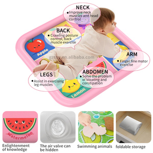 Alfombra de Juego Acuática Inflable para Bebés, con Diseño de Frutas, de PVC, Cumple con la Norma EN71, para el Tiempo Boca Abajo - Product Image 3