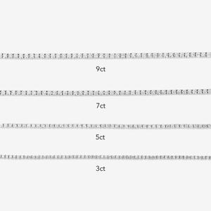สร้อยคอเทนนิสเพชรทรงกลมเจียระไนแบบบริลเลียนท์ 3 กะรัต แบบสั่งทำพิเศษ เครื่องประดับเพชร CVD ทองแท้ 9k 10k สร้อยคอเพชรเพาะเลี้ยงในห้องปฏิบัติการ - Product Image 2