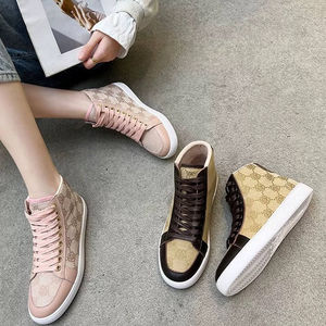Chaussures de sport imprimées de luxe pour femmes, vente en gros directe d'usine, baskets en toile à tige haute, baskets de créateur pour femmes - Product Image 6