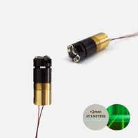 Nouveau niveau laser haute précision avec boîtier en aluminium et laiton, puissance <5mW, alimentation DC 6V, lentille cylindrique, ligne verte 532nm, dispositif auto-nivelant 1-15m