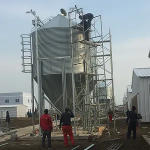 MUHE Nouveau silo en acier galvanisé de 28 tonnes pour l'alimentation des volailles pour les fermes et les usines de fabrication