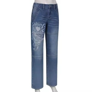 Pantalon Cargo Rétro Streetwear Coréen à Multiples Poches, Esthétique Y2K, Jean Indie Vintage Taille Basse pour Femme Style Grunge - Product Image 4