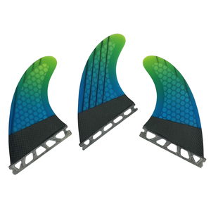 Aletas de Surf UPSURF <span class=keywords><strong>FCS</strong></span>/FCS2/FUTRUE, Nuevo Diseño Degradado, Aletas de Surf de Fibra de Carbono Honeycomb para Deportes Acuáticos - Product Image 5