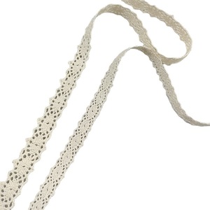 Commercio all'ingrosso a buon mercato 100% in pizzo di cotone ricamo rotolo di nastro eco-friendly stile <span class=keywords><strong>semplice</strong></span> <span class=keywords><strong>maglia</strong></span> per accessori di abbigliamento di colore bianco - Product Image 5